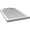 Ekena Millwork Octagonal Top Surface Mount PVC Gable Vent w/ 2"W x 2"P Brickmould Sill Frame, 24"W x 42"H GVPOT24X4203SN - alternate 3